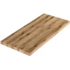 Meuble Salle De Bain Plan Vasque 100Cm Chêne Naturel Effet Bois