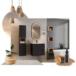 Meuble salle de bain porte NOVA