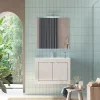 Meuble salle de bain Pratiko BASIC 2.0 blanc laqué brillant 82x57x47 cm
