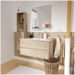 Meuble simple vasque 80cm + vasque SORRENTO