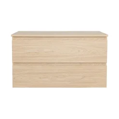 Meuble simple vasque SORRENTO décor chêne 80 cm