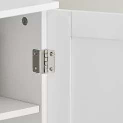 Meuble Sous Lavabo Colonne Salle de Bain, BZR18-II-W, SoBuy