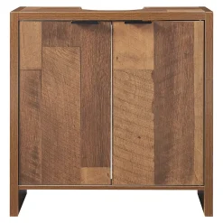 Meuble sous lavabo Namsskogan 60 x 60 x 30 cm effet noyer noir en.casa