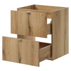 Meuble sous lavabo NEWPORT 50 x 71 x 40 cm effet chêne noir en.casa