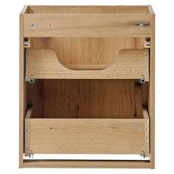 Meuble sous lavabo NEWPORT 50 x 71 x 40 cm effet chêne noir en.casa