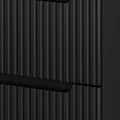 Meuble sous lavabo Newport 61 x 60 x 40 cm noir effet chêne en.casa