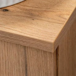 Meuble sous lavabo NEWPORT avec 2 tiroirs 50 x 60 x 40 cm effet chêne en.casa