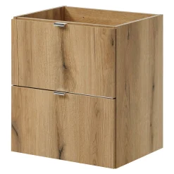Meuble sous lavabo NEWPORT avec 2 tiroirs 50 x 60 x 40 cm effet chêne en.casa
