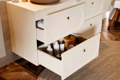 Meuble sous vasque - 60 cm - 2 tiroirs - SAND