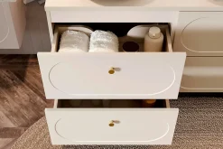 Meuble sous vasque - 60 cm - 2 tiroirs - SAND