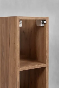 Meuble sous vasque à 2 portes FLOW CHÊNE 120 cm avec 2 x l'étagères - extensions et plan