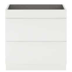 Meuble sous vasque à poser blanc mat l.80 x H.82 x P.45 cm, GoodHome Imandra