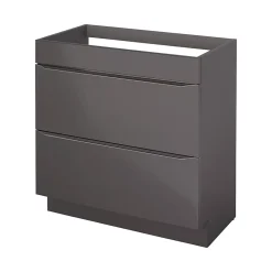 Meuble sous vasque à poser gris taupe l.80 x H.82 x P.45 cm, GoodHome Imandra