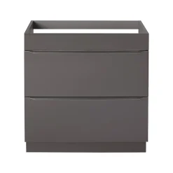 Meuble sous vasque à poser gris taupe l.80 x H.82 x P.45 cm, GoodHome Imandra