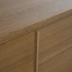 Meuble sous vasque à poser placage chêne H.82 x P.45 x l.120 cm Kabayan