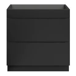 Meuble sous vasque à poser noir mat l.80 x H.82 x P.45 cm, GoodHome Imandra