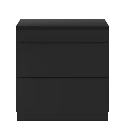 Meuble sous vasque à poser noir mat l.80 x H.82 x P.45 cm, GoodHome Imandra