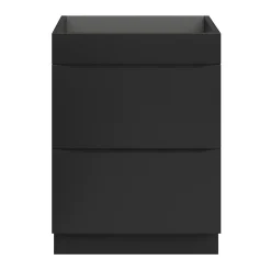 Meuble sous vasque à poser noir mat l.60 x H.82 x P.45 cm, GoodHome Imandra