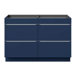 Meuble sous vasque à poser bleu nuit mat l.120 x H.82 x P.45 cm, GoodHome Imandra