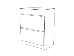 Meuble sous vasque à poser gris brillant l.60 x H.82 x P.45 cm, GoodHome Imandra