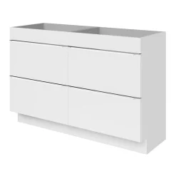 Meuble sous vasque à poser blanc brillant l.120 x H.82 x P.45 cm, GoodHome Imandra