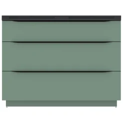 Meuble sous vasque à poser vert sauge mat l.120 x H.88 x P.50 cm, Pamili