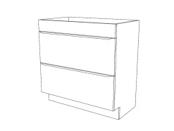 Meuble sous vasque à poser gris l.80 x H.82 x P.45 cm, GoodHome Imandra