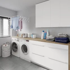 Meuble sous vasque à poser blanc mat l.120 x H.82 x P.45 cm, GoodHome Imandra