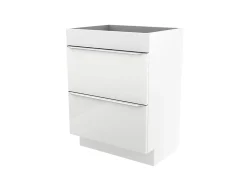 Meuble sous vasque à poser blanc brillant l.60 x H.82 x P.45 cm, GoodHome Imandra