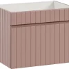 Meuble sous vasque à suspendre ICONIC rose 60 cm