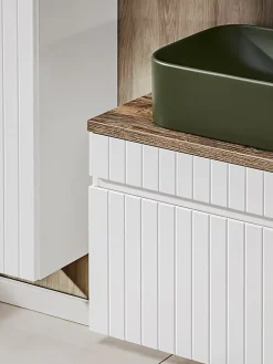 Meuble sous vasque à suspendre ICONIC blanc 60 cm