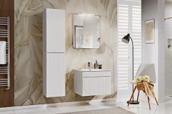 Meuble sous vasque à suspendre ICONIC blanc 80 cm