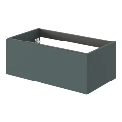 Meuble sous vasque 1 tiroir sans poignée l.80 x H.30 x P.45 cm vert forêt Kentia