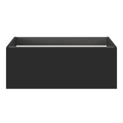 Meuble sous vasque 1 tiroir sans poignée l.80 x H.30 x P.45 cm noir mat Kentia