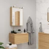 Meuble sous vasque 1 tiroir Avela 80 cm à suspendre + plan de toilette 80 cm GoodHome