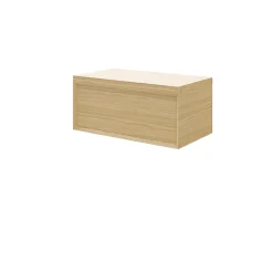 Meuble sous vasque 1 tiroir Avela 80 cm à suspendre + plan de toilette 80 cm GoodHome