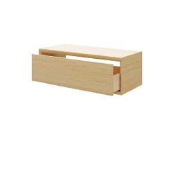 Meuble sous vasque 1 tiroir Avela 100 cm à suspendre + plan de toilette 100 cm GoodHome