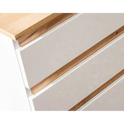 Meuble sous vasque ASKA 94 cm blanc brillant Modèle suspendu avec tiroirs