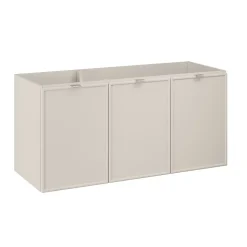 Meuble sous vasque BRAZZA 3 portes Coloris marron congo 120 cm À poser