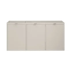 Meuble sous vasque BRAZZA 3 portes Coloris marron congo 120 cm À poser
