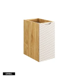Meuble sous vasque de 120 cm - avec vasque à encastrer - 2 tiroirs - SEA BEIGE