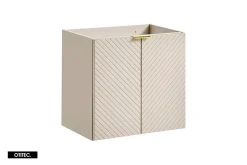 Meuble sous vasque de 60 cm - avec plan - 2 portes - DANO