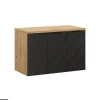 Meuble sous vasque de 90 cm - avec plan - 3 portes - SEA BLACK