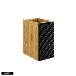 Meuble sous vasque de 90 cm - avec plan - 3 portes - SEA BLACK