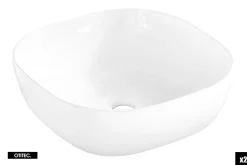 Meuble sous vasque de 120 cm - avec plan - avec 2 vasques à poser - 2 tiroirs - SEA BEIGE