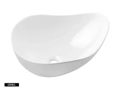 Meuble sous vasque de 70 cm - avec plan - avec vasque à poser - 2 tiroirs - SEA BLACK