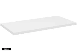 Meuble sous vasque de 80 cm - avec vasque à poser - avec plan - Cachemire Mat/Blanc - 2 portes - VOLTA CASHMERE