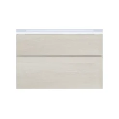 Meuble sous vasque effet chêne l.90 x H.57 x P.50 cm 2 tiroirs, Calao