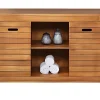 Meuble sous vasque en bois d'acacia - 130 cm - PULUKAN
