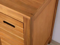 Meuble sous vasque en bois d'acacia - 90 cm - PULUKAN